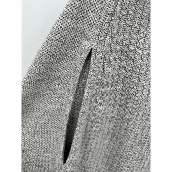 Banana Republic Womens Gray Oversized Sleeveless Zip Front Sweater Vest M/L - Picture 4 of 10